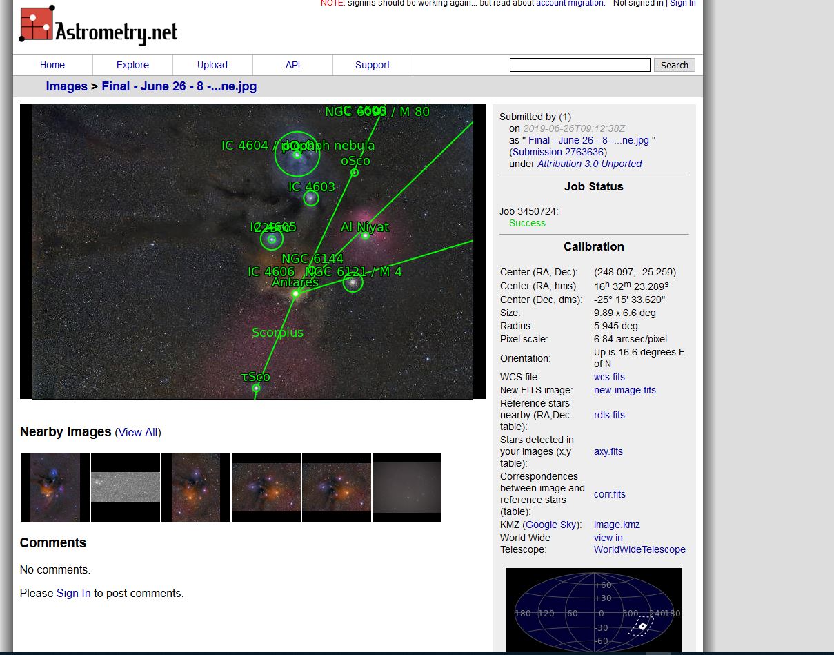 Rho - Astronometry . net page