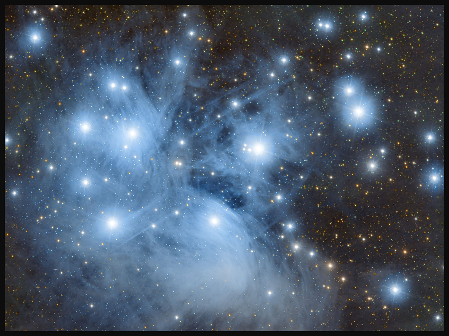 The Pleiades - The Seven Sisters -
                          Messier 45 - Final - 1500px