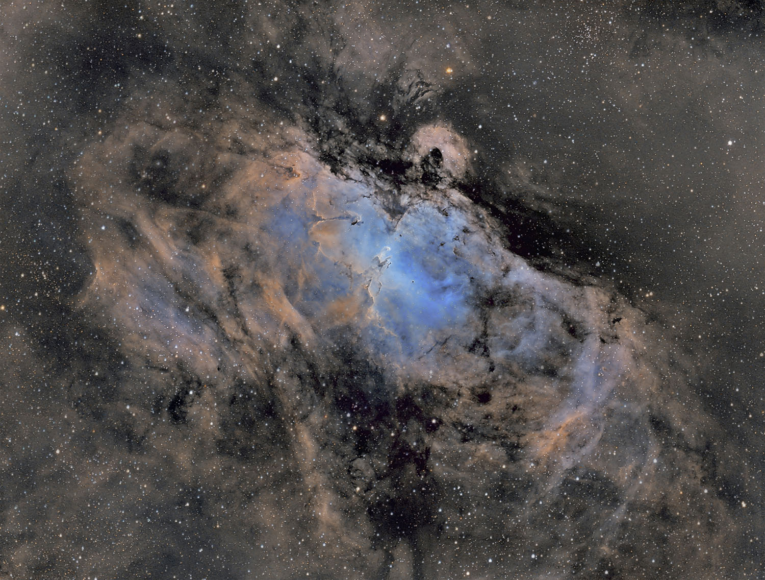 Messier 16 - NGC6611 - The Eagle Nebula
                            - Pillars of Creation - Star Queen - Serpens
                            - FINAL for BurlCam